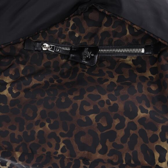 Prada Tessuto Reversible Leopard Print Nylon Tote Bag Brown - Picture 7 of 10